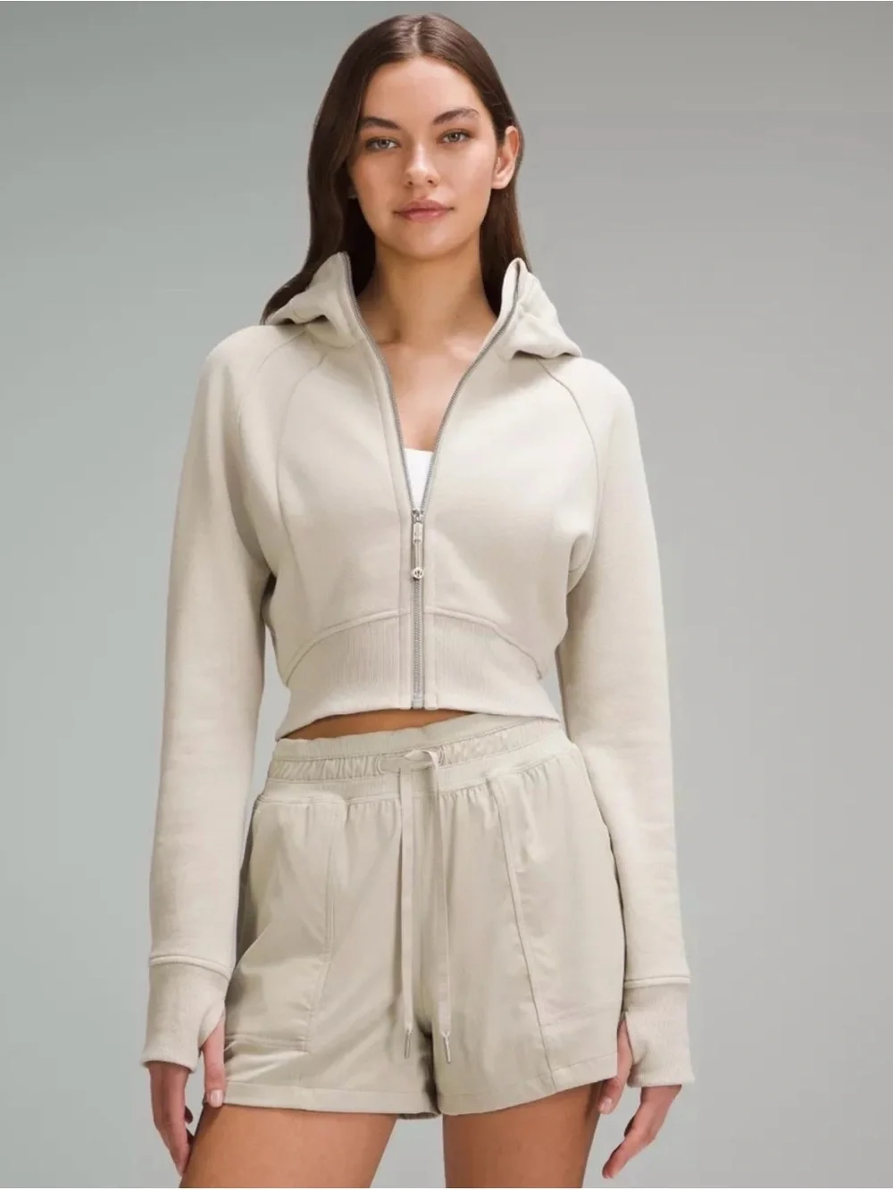 Lululemon Scuba Full-Zip Cropped Hoodie - Picture 1 of 12
